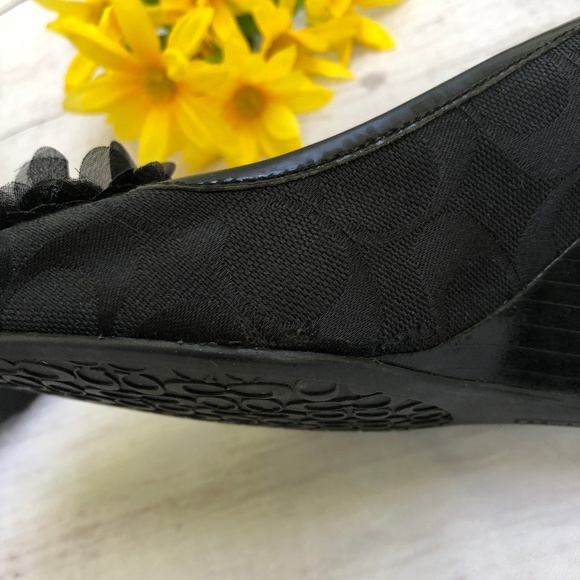 Coach Tamalia Wedge Peep Toe Shoe - Picture 7 of 8